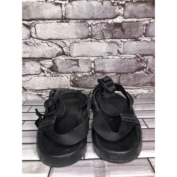 Chaco Black Synthetic Cross Strap Hiking Rubber Sole Sandals Men’s Sz 9M US/42EU - Picture 4 of 15